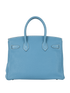 Birkin 30 In Blue Jean Togo, back view